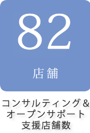 コンサルティング＆オープンサポート支援店舗数