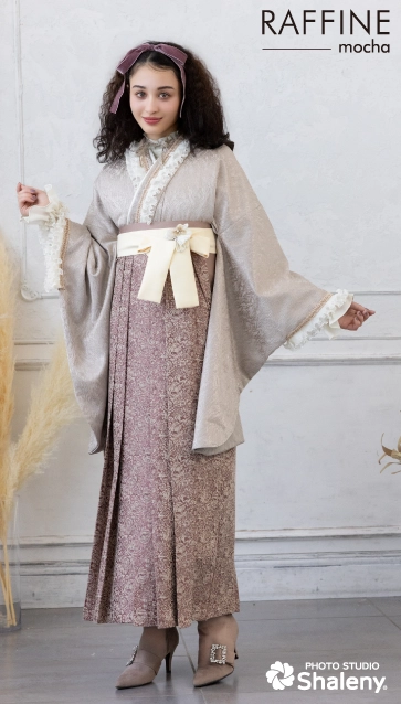 Raffine mocha(ラフィネ モカ)の卒業式袴レンタル|卒業式の袴ご紹介 RM-152