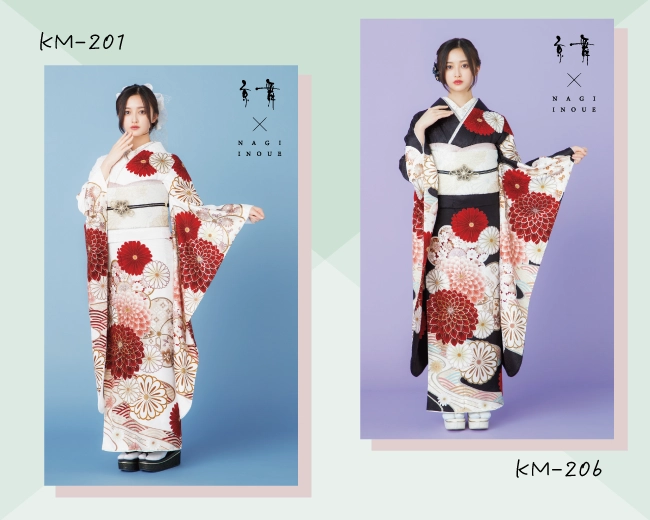 京舞 × 井上和|成人記念の新作振袖ご紹介　KM-201　KM-206
