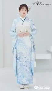 久間田 琳加 ×Allure（アリュール）の振袖-水色|成人記念の新作振袖ご紹介　AL-201