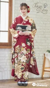 “マーシュ彩ちゃん”着用の振袖-赤｜成人記念の新作振袖ご紹介　TR-609