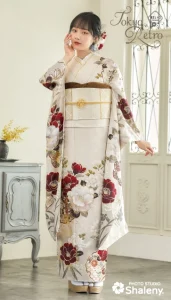 “松本恵莉紗ちゃん”着用の振袖-白｜成人記念の新作振袖ご紹介　TR-612