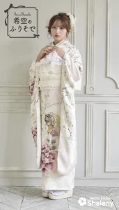“希空(のあ)”ちゃんの振袖-白|成人記念の新作振袖ご紹介 NOA-001