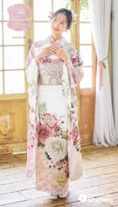 Ma Minette×本田紗来の振袖-白|ハタチ記念の新作振袖ご紹介　MAF-701