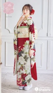 Ma Minette×本田紗来の振袖-赤|ハタチ記念の新作振袖ご紹介　MAF-703