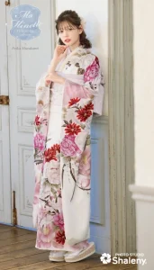 Ma Minette×村上愛花の振袖-白|ハタチ記念の新作振袖ご紹介 MAF-709