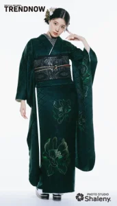 川床明日香 ×TRENDNOW（トレンドナウ）の振袖-緑|ハタチ記念の新作振袖ご紹介　TN-261