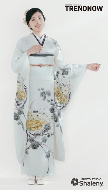 川床明日香 ×TRENDNOW（トレンドナウ）の振袖-白|ハタチ記念の新作振袖ご紹介　TN-268