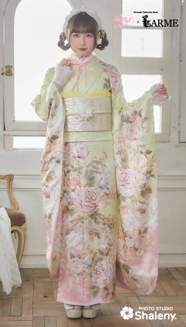 きゅるして×LARME（ラルム）の振袖-黄|ハタチ記念の新作振袖ご紹介　KYU-004