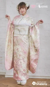 きゅるして×LARME（ラルム）の振袖-ピンク|ハタチ記念の新作振袖ご紹介　KYU-014