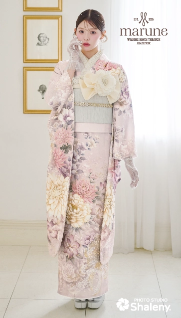 marune-ピンク|ハタチ記念の新作振袖ご紹介　M-601