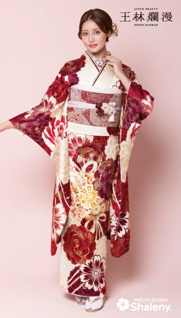 王林爛漫-ベージュ|ハタチ記念の新作振袖ご紹介　OR-343