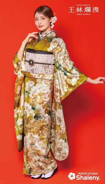 王林爛漫-黄緑|ハタチ記念の新作振袖ご紹介　OR-351