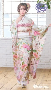 “Sakura(さくら)”ちゃんの振袖-白|ハタチ記念の新作振袖ご紹介　SAF-26