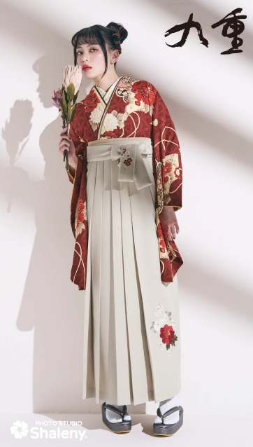 “九重”の卒業式袴レンタル｜卒業式の袴ご紹介　KN-54