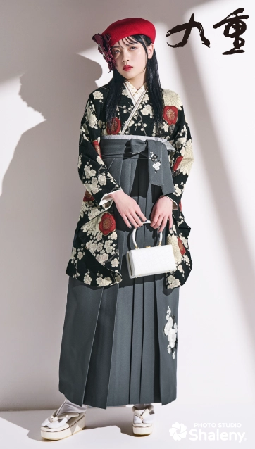 “九重”の卒業式袴レンタル｜卒業式の袴ご紹介　KN-55