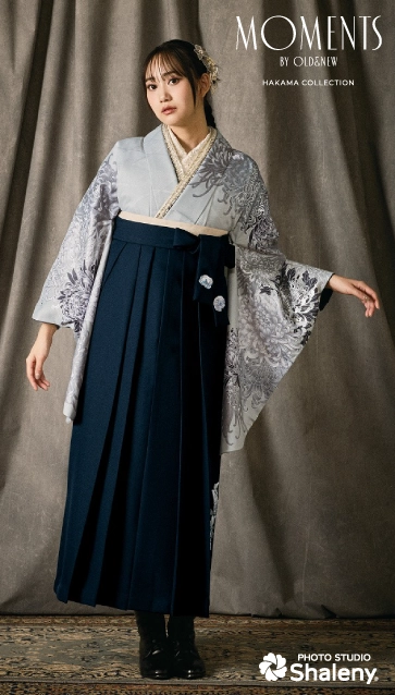 “moments”の卒業式袴レンタル｜卒業式の袴ご紹介　OMN-2