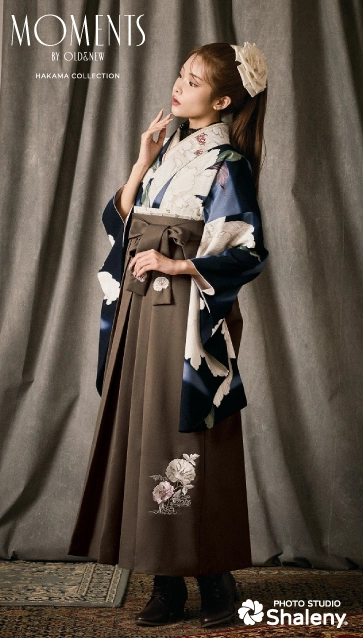 “moments”の卒業式袴レンタル｜卒業式の袴ご紹介　OMN-3