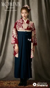“moments”の卒業式袴レンタル｜卒業式の袴ご紹介　OMN-5