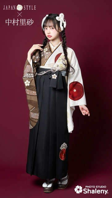 “JAPAN STYLE×中村里砂”の卒業式袴レンタル｜卒業式の袴ご紹介　JN-55