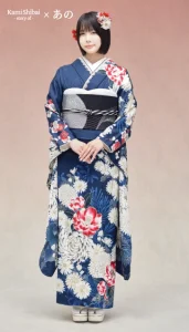 “Kami Shibai-story of- ano”の振袖-青|成人記念の新作振袖ご紹介 ANO-402