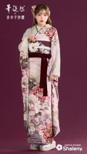 吉木千沙都×華徒然-ピンク|ハタチ記念の新作振袖ご紹介 HT-262