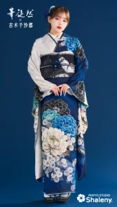 吉木千沙都×華徒然-青|ハタチ記念の新作振袖ご紹介 HT-263