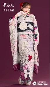 吉木千沙都×華徒然-白|ハタチ記念の新作振袖ご紹介 HT-282