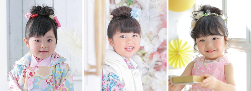 七五三ヘアスタイル　3歳