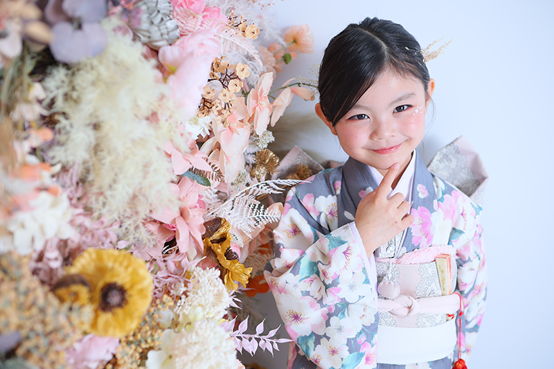 シャレニーで七五三撮影をした7歳の女の子｜写真撮影をした親子の感想①