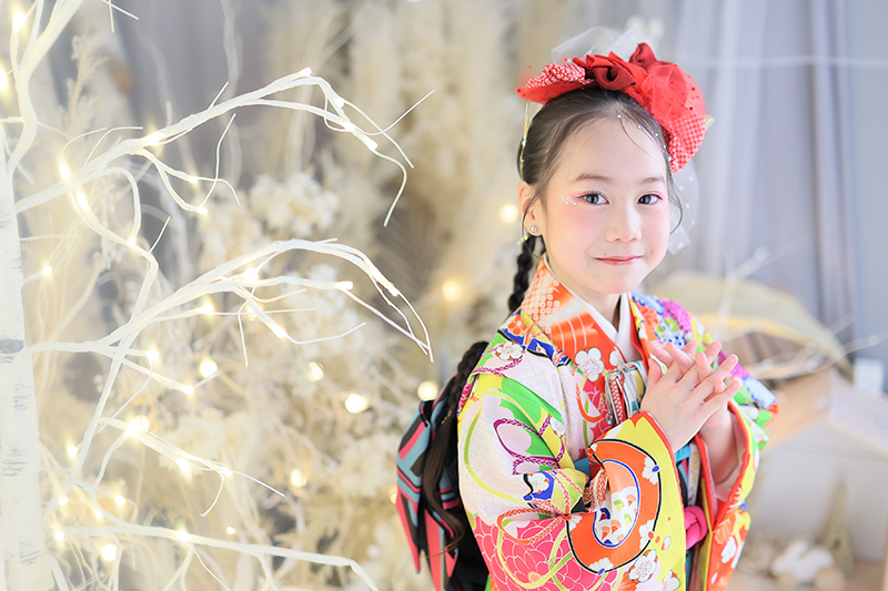 シャレニーで七五三撮影をした7歳の女の子｜写真撮影をした親子の感想1
