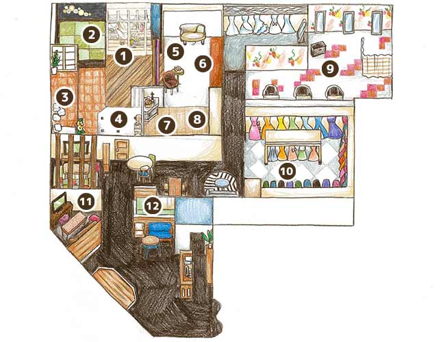 伊那市の七五三写真撮影で大人気のシャレニー伊那店のスタジオマップをご紹介。｜シャレニー伊那店